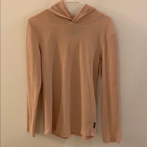 Blush/peach hooded thermal